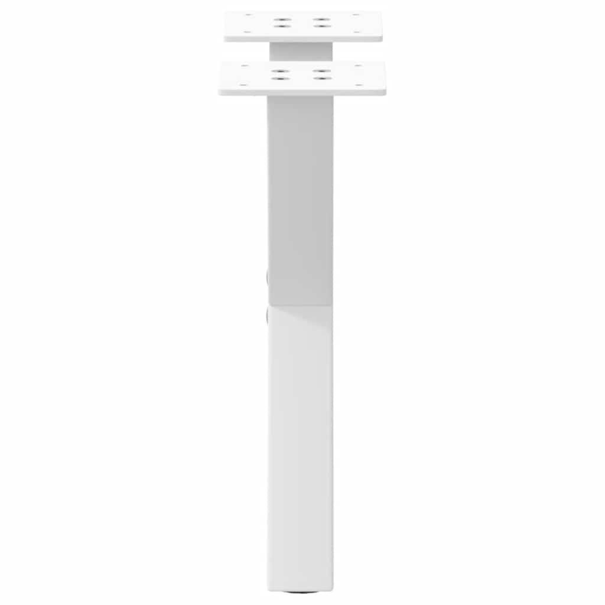 Voir la diapositive 5 : VIDAXL Pieds de table basse forme de X 2 pcs blanc 37x(30-31) cm acier