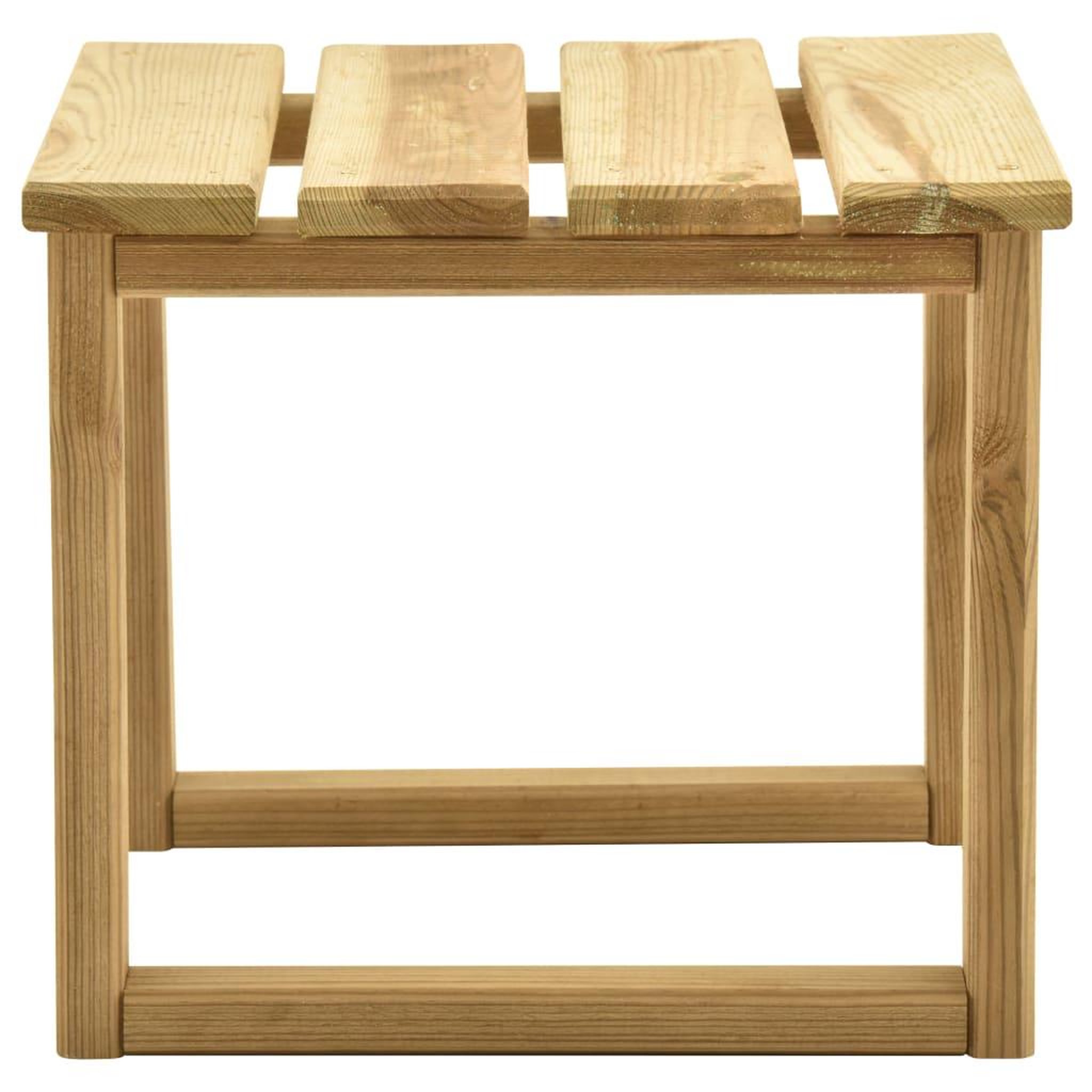 Voir la diapositive 3 : VIDAXL Table de transat 30x30x26 cm bois de pin impregne