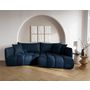 Voir la diapositive 1 : LISA DESIGN Cassiopee - canapé d'angle droit 4 places en tissu texturé