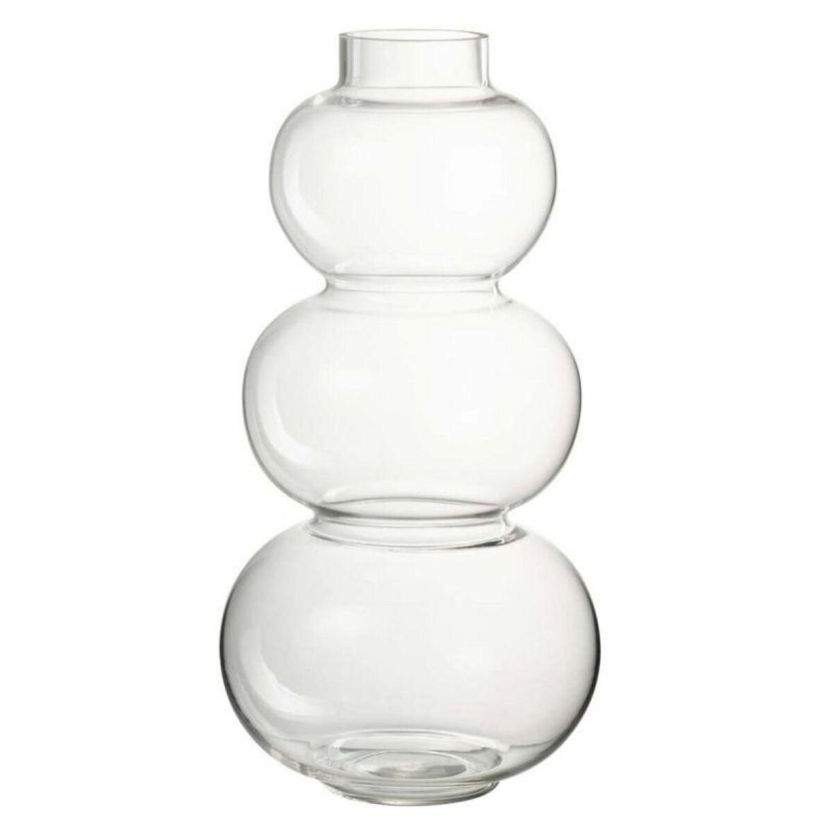 Paris Prix Vase Design en Verre  Boule  36cm Transparent