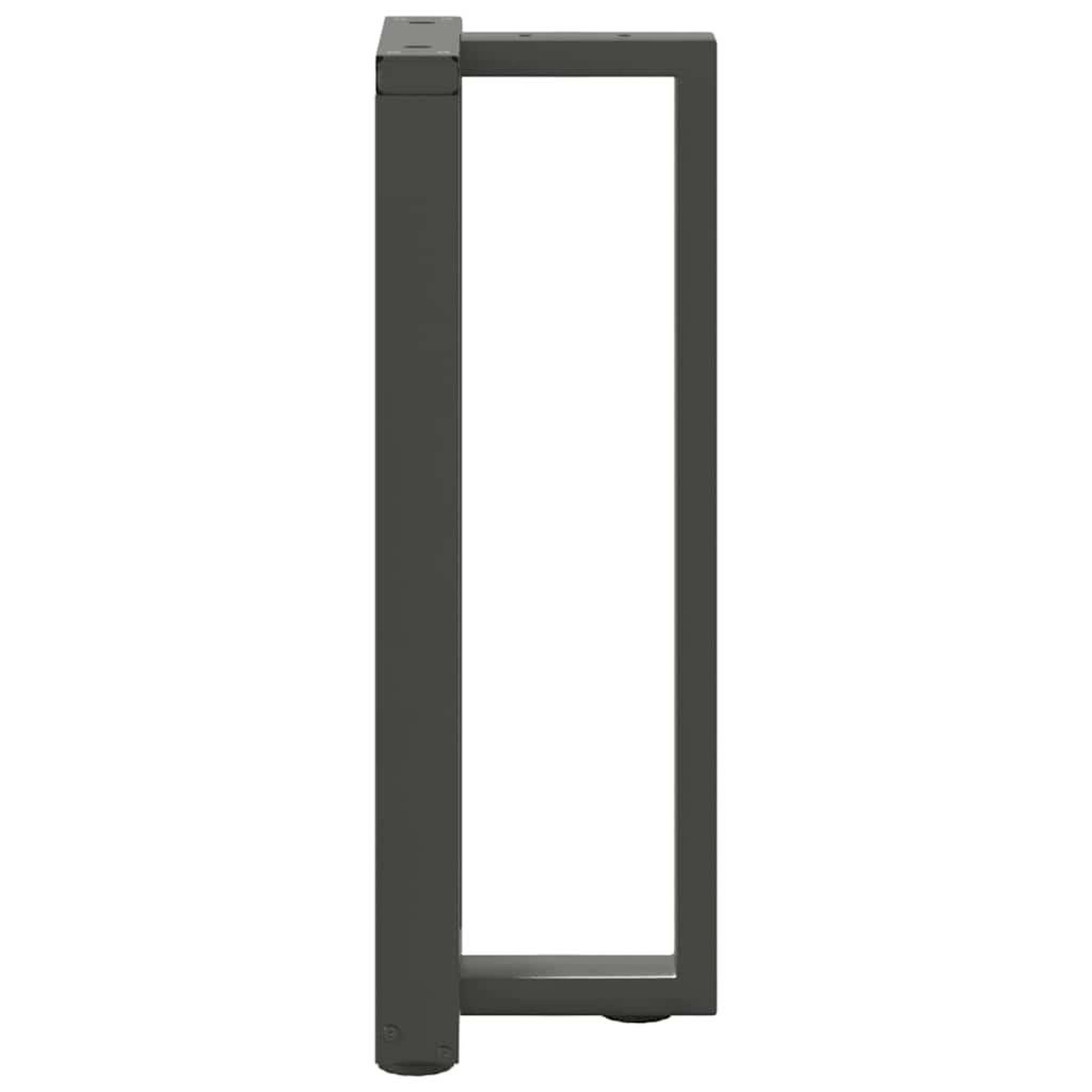 Voir la diapositive 5 : VIDAXL Pieds de table console forme de T 2 pcs 25x28x(72-73) cm acier