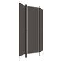 Voir la diapositive 3 : VIDAXL Cloison de separation 3 panneaux Anthracite 150x180 cm