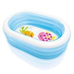 Paris Prix Piscine Gonflable pour Enfant  Ovale  163cm Bleu