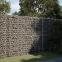Voir la diapositive 1 : VIDAXL Panier gabion avec couvercle 250x100x200 cm fer galvanise