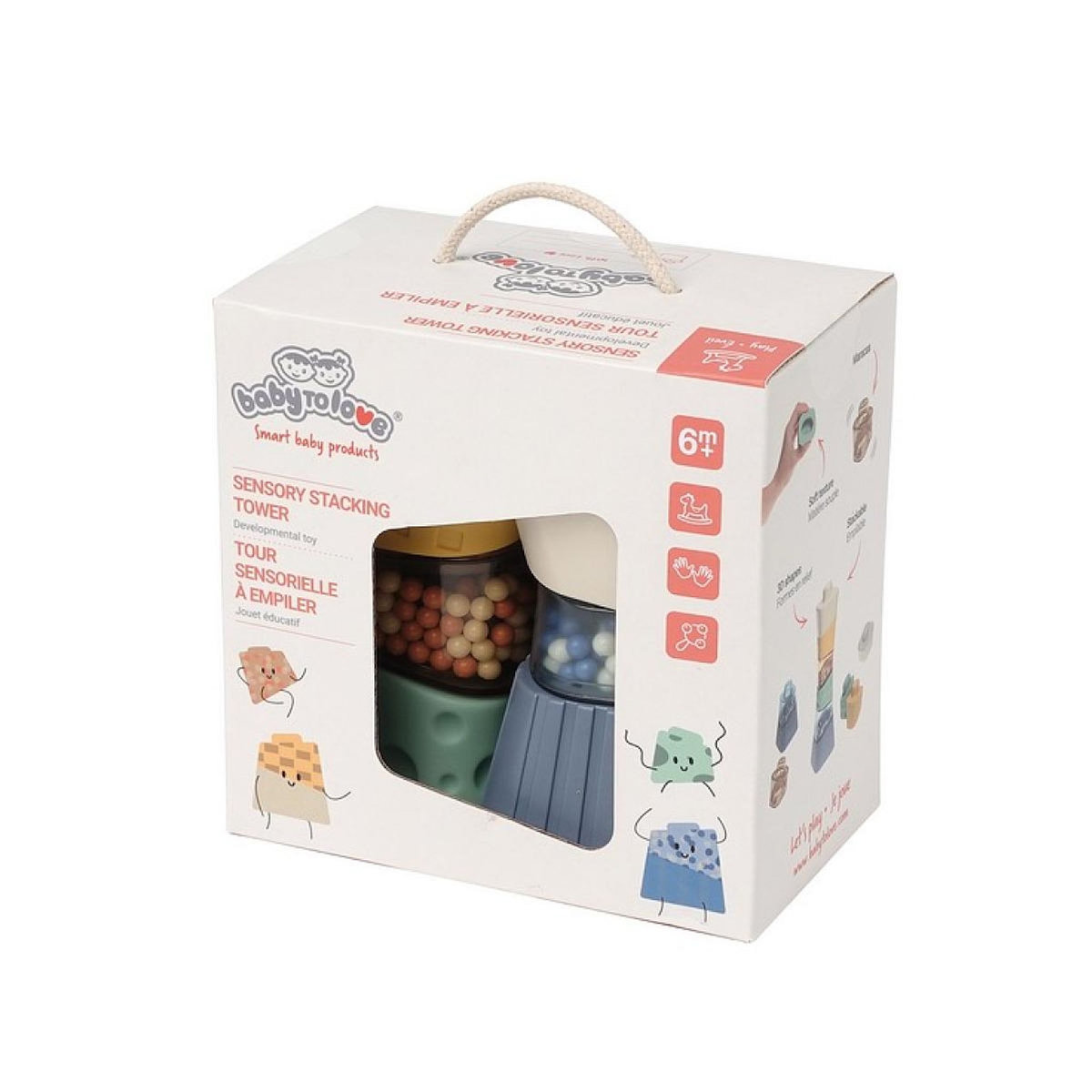 BTL BabyToLove Tour sensorielle a empiler multicolore