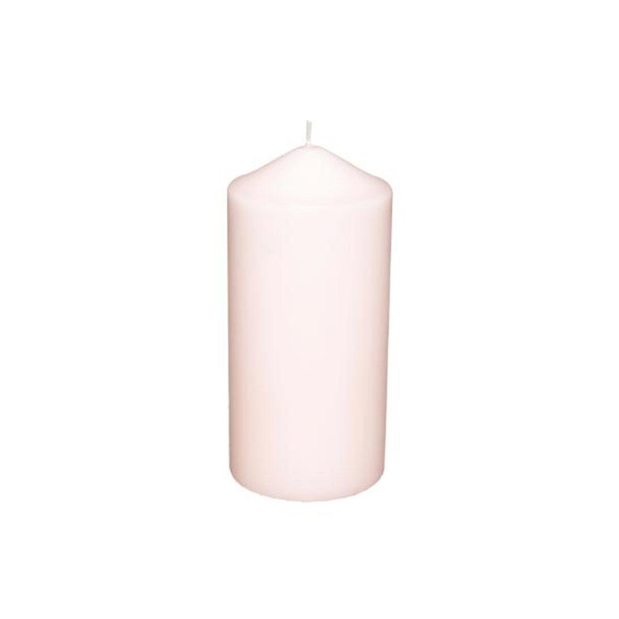 COMPTOIR DE LA BOUGIE Bougie cylindrique déco  hugo  14cm rose clair