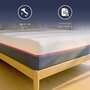 Voir la diapositive 5 : THE WHITE STONE Matelas 80x190 cm à Ressorts Ensachés & Mémoire de Forme | Hauteur 30 cm | Ergonomique, Hypoallergénique & Antibactérien | Made in Italy
