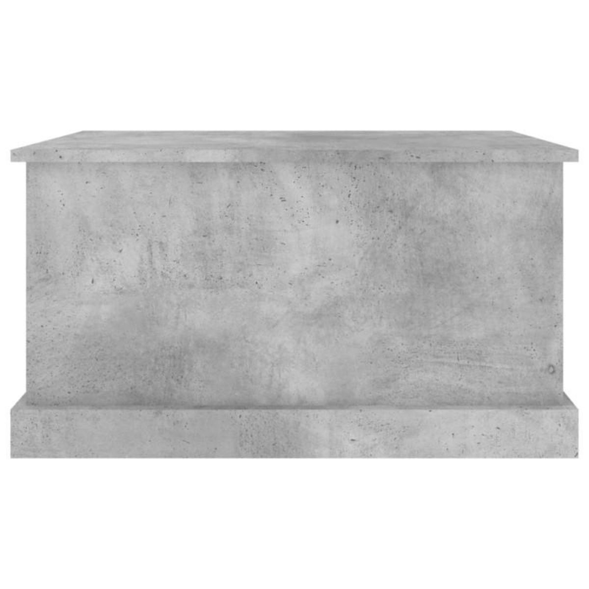VIDAXL Boîte de rangement gris béton 70x40x38 cm bois d ingénierie