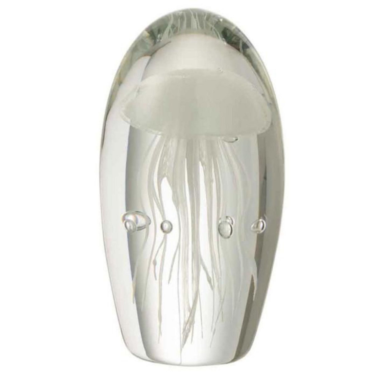 Paris Prix Presse-Papier en Verre  Grande Méduse  16cm Blanc