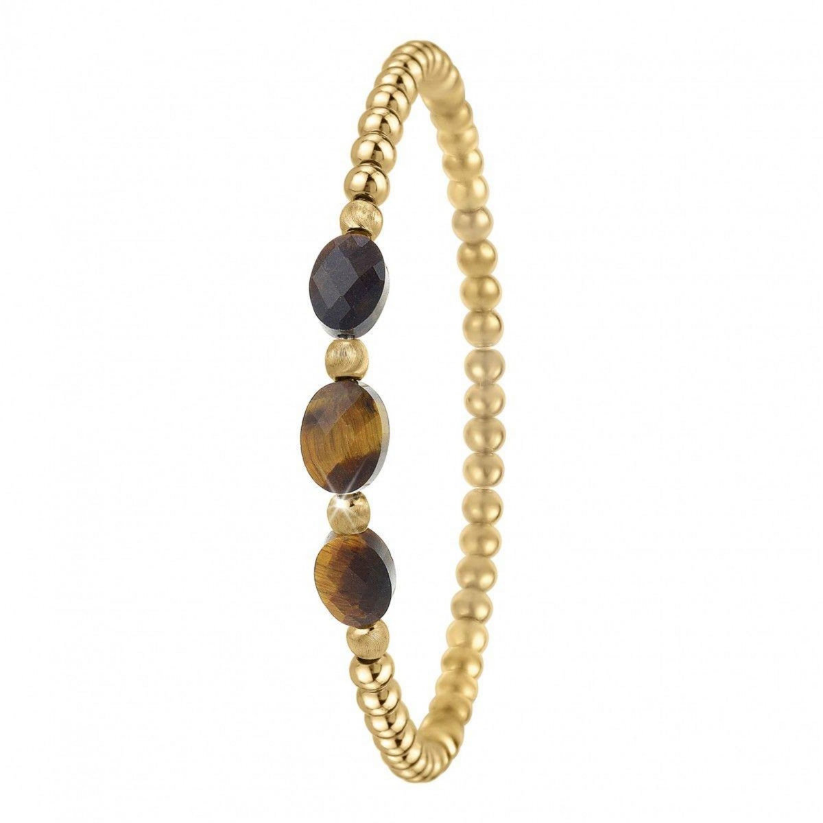 SC BOHEME Bracelet par SC Bohème orné de pierres Œil du tigre