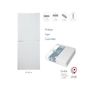 Voir la diapositive 2 : BABYCALIN Matelas bébé pliable 60 x 120 cm - 100 % polypropylène - Blanc