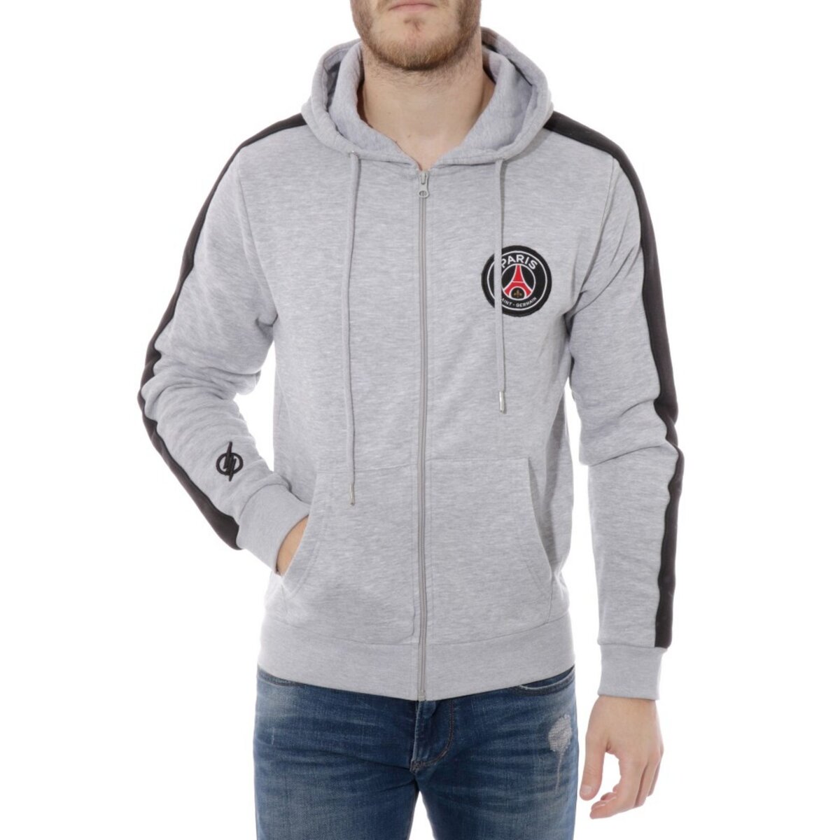 PSG DC Action MBapp Flash Homme Sweat Football Gris PSG