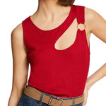 MORGAN Débardeur  Femme Morgan DE IRO. Coloris disponibles : Rouge