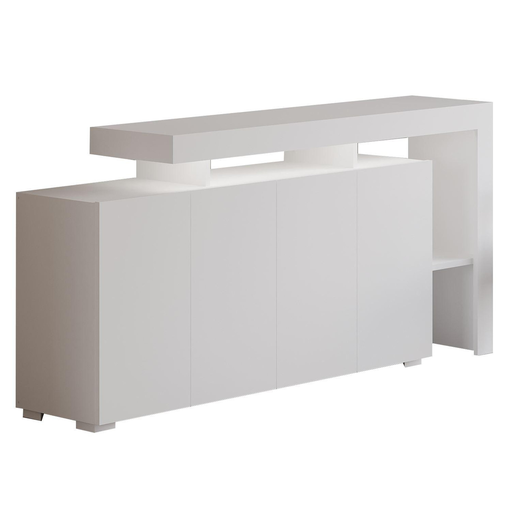 Habitat et Jardin Buffet en bois  beliz  - 170 x 35 x 80 cm - blanc