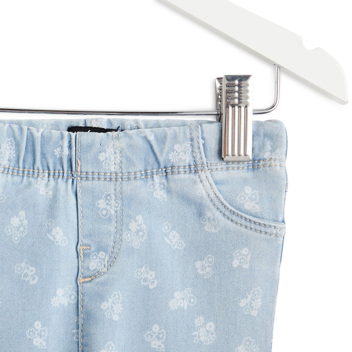 INEXTENSO Jean à fleurs bébé fille