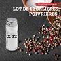 Voir la diapositive 2 : FM PROFESSIONAL Lot de 12 salières/poivrières FM Professional