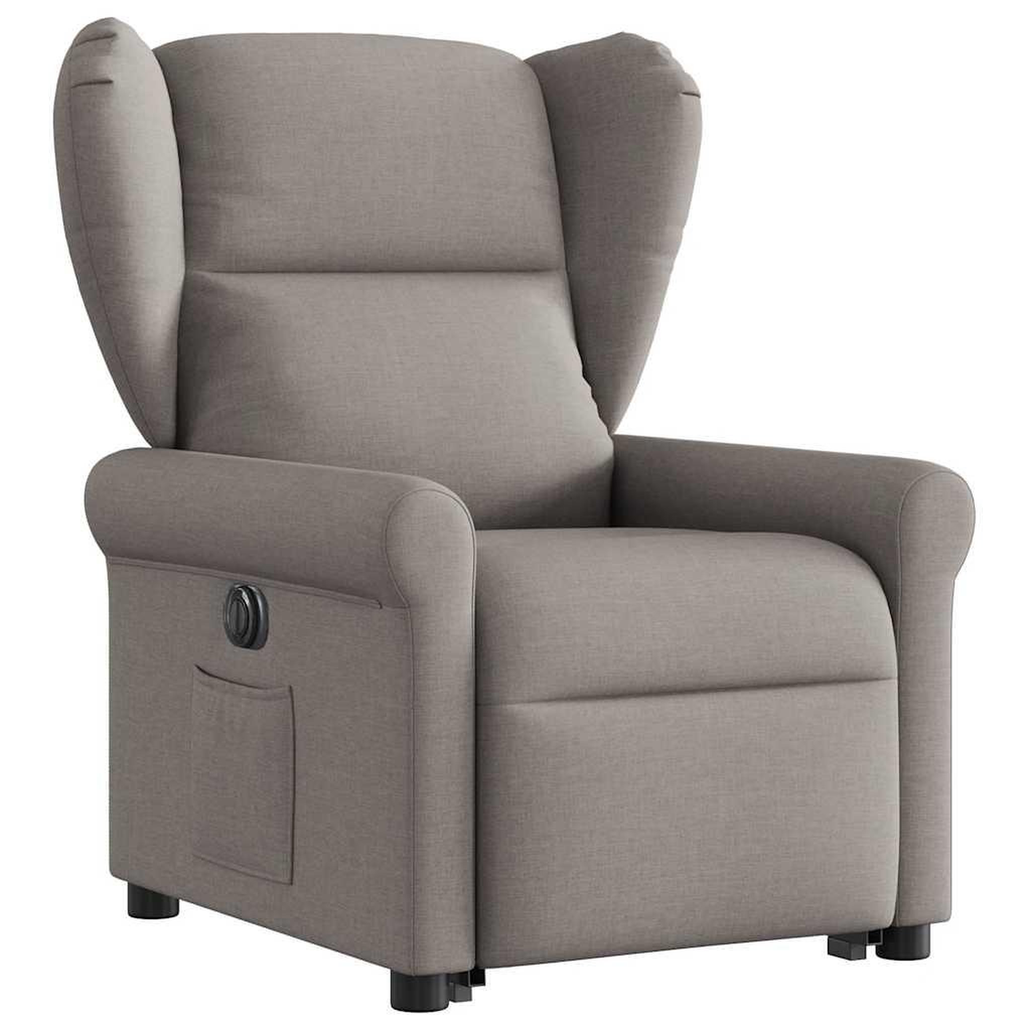 Voir la diapositive 3 : VIDAXL Fauteuil inclinable electrique taupe tissu
