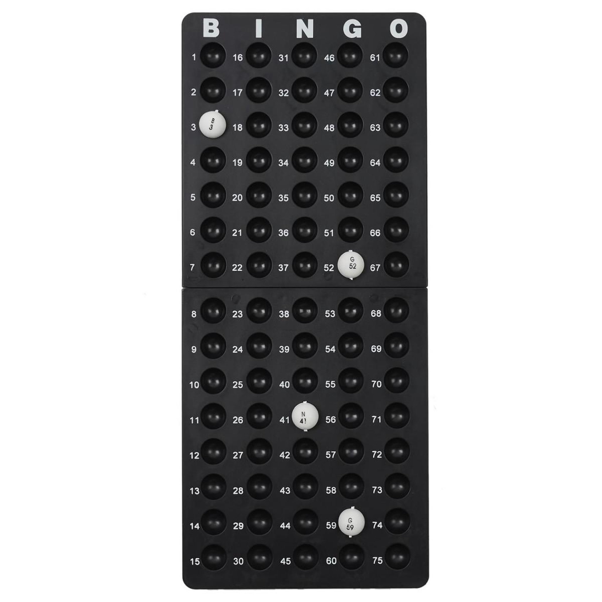 Voir la diapositive 3 : MISTER GADGET Jeu de société  bingo  23cm noir & blanc
