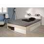 Voir la diapositive 8 : Lit double adulte 160x200 cm avec rangements BOOST