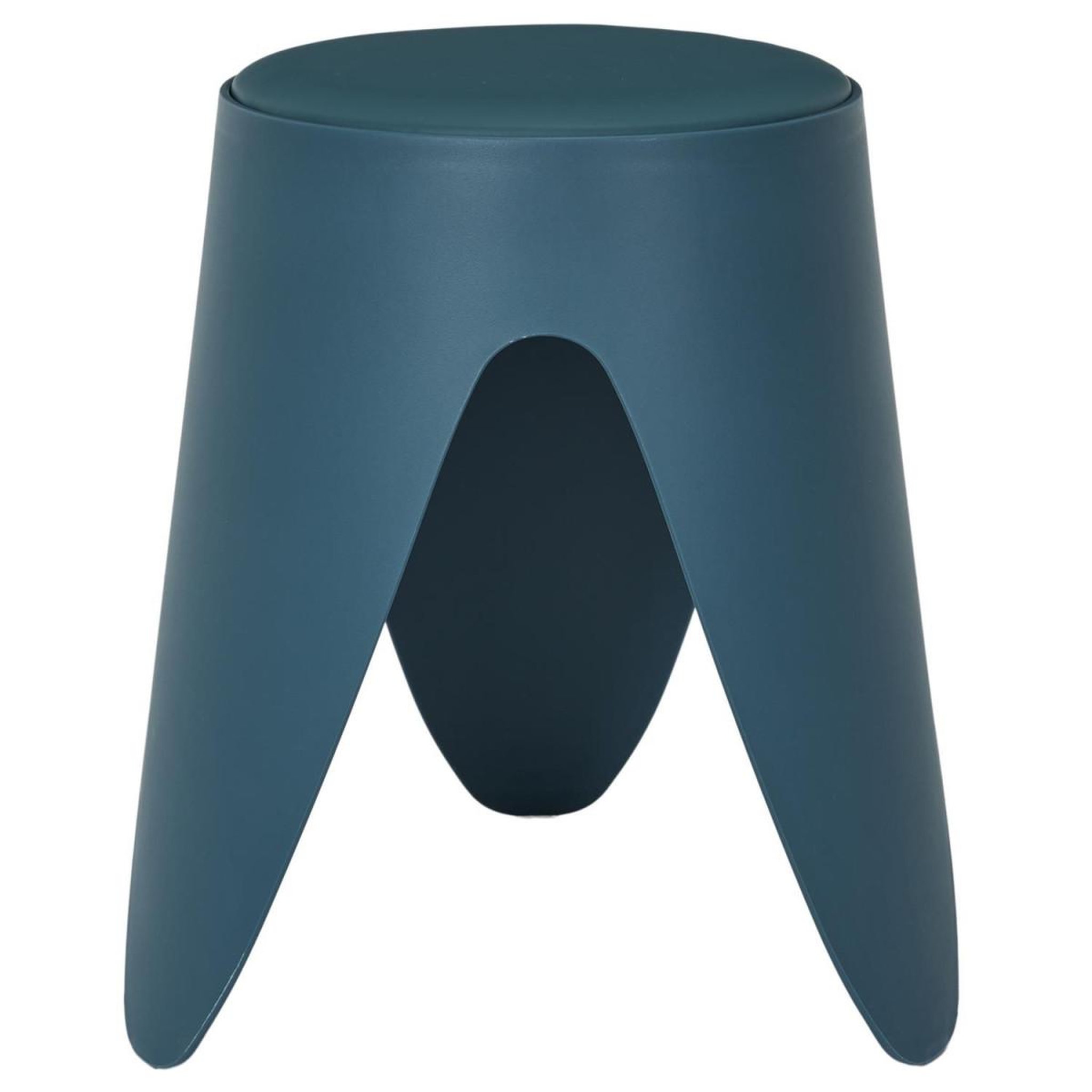 Voir la diapositive 4 : The Home Deco Factory Lot de 6 tabourets empilables  eve  46cm bleu canard