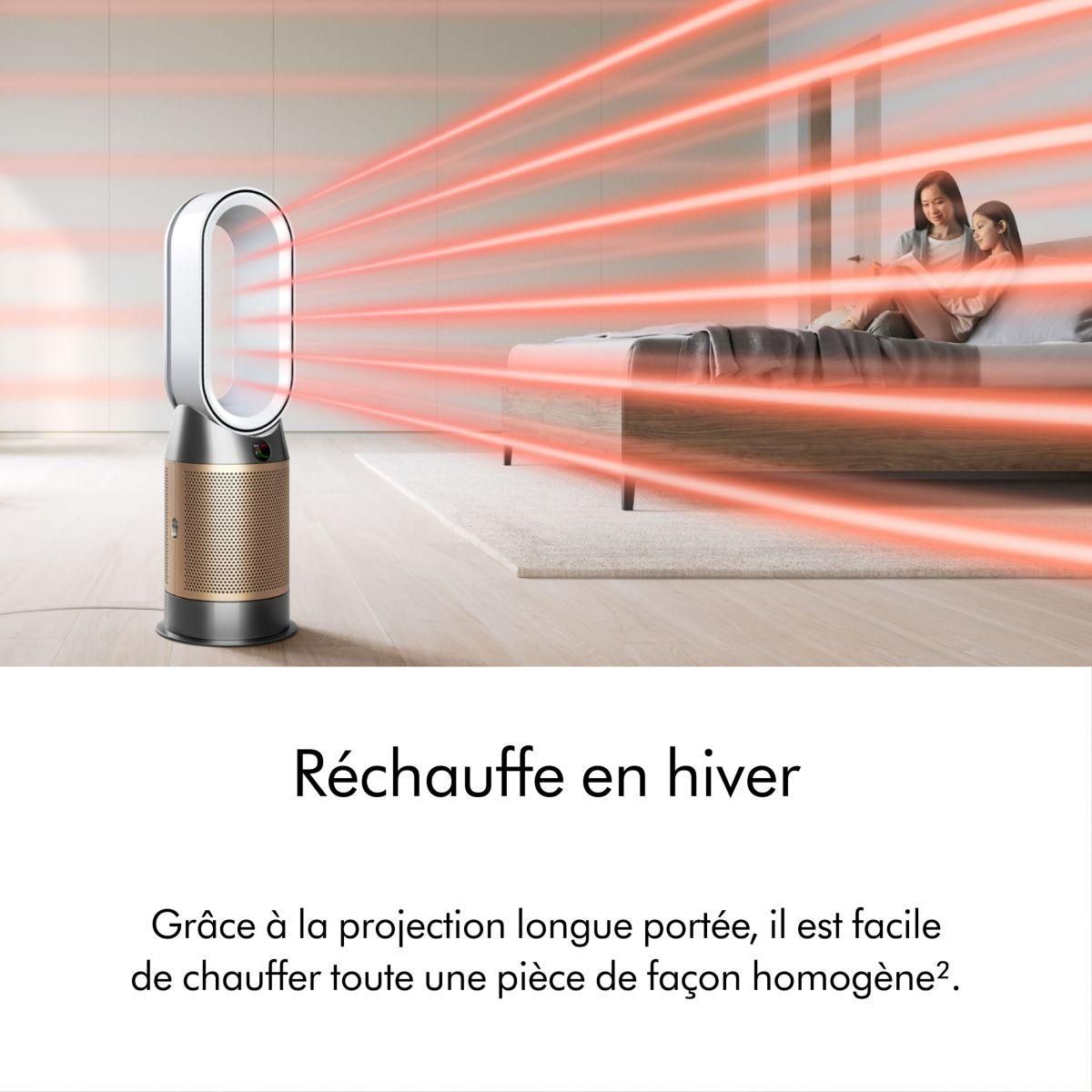 Dyson Purificateur d'air, ventilateur, chauffage HP12 Purifier Hot+Cool De-Nox