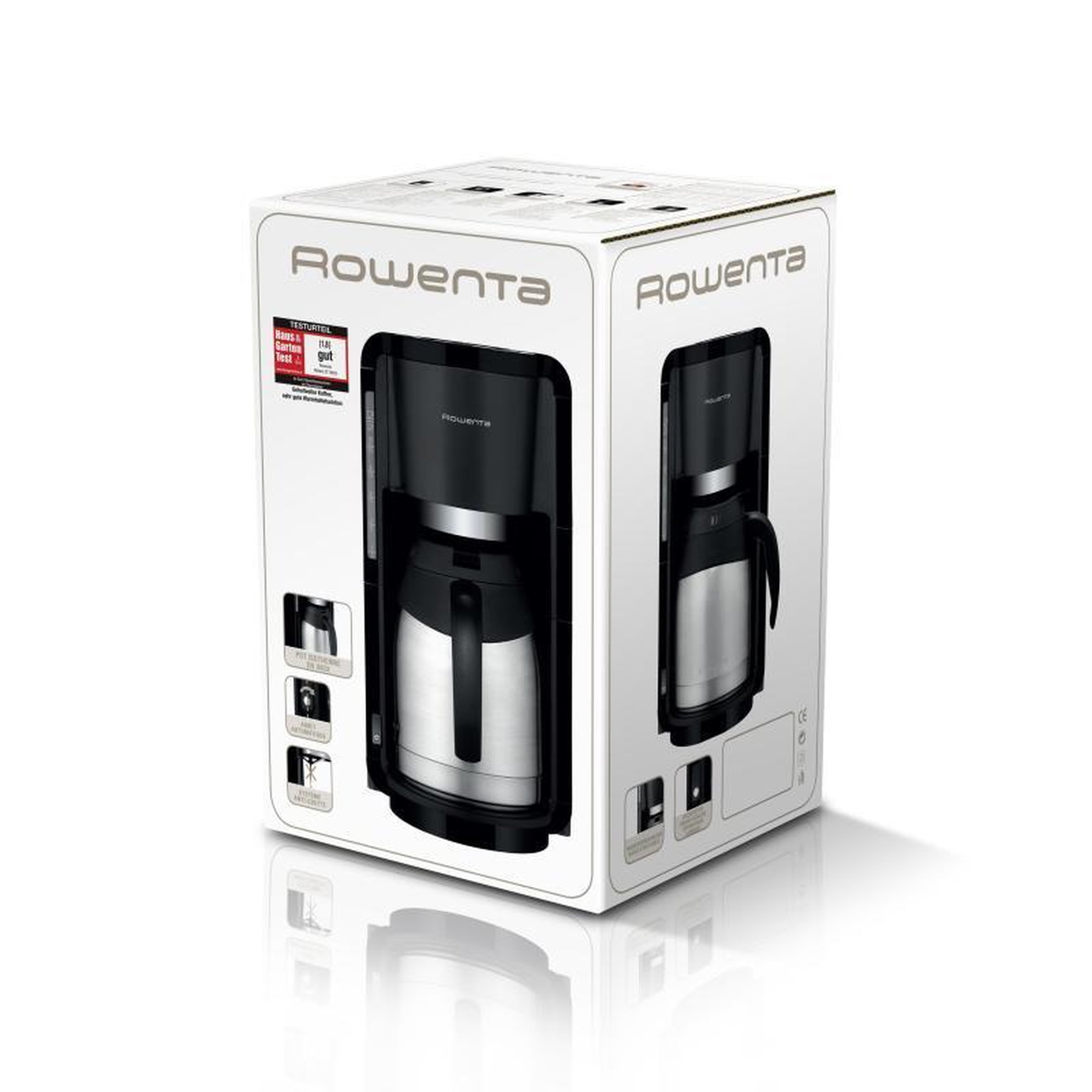 Voir la diapositive 2 : ROWENTA Rowenta coffeemachine Milano silver black (CT3818)