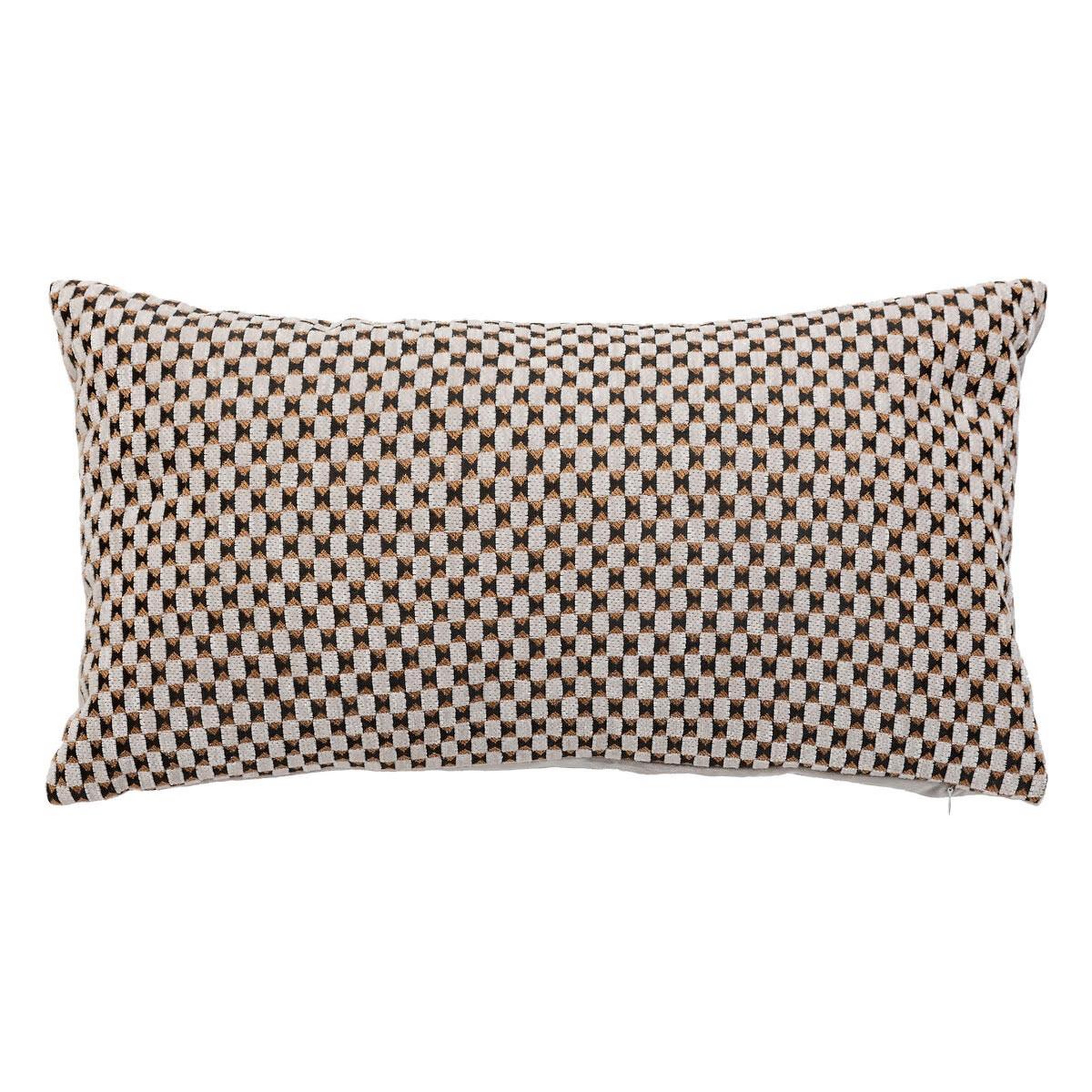 Voir la diapositive 1 : ATMOSPHERA Coussin déco jacquard  zaika  30x50cm beige lin