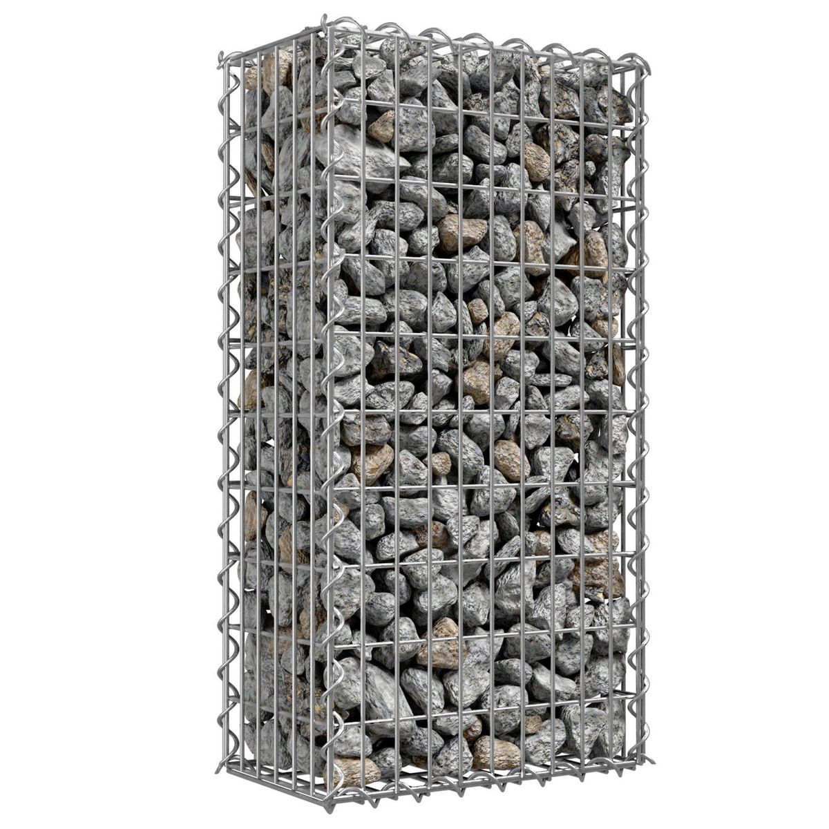 tectake Gabion rectangulaire gris 100 x 30 x 50 cm