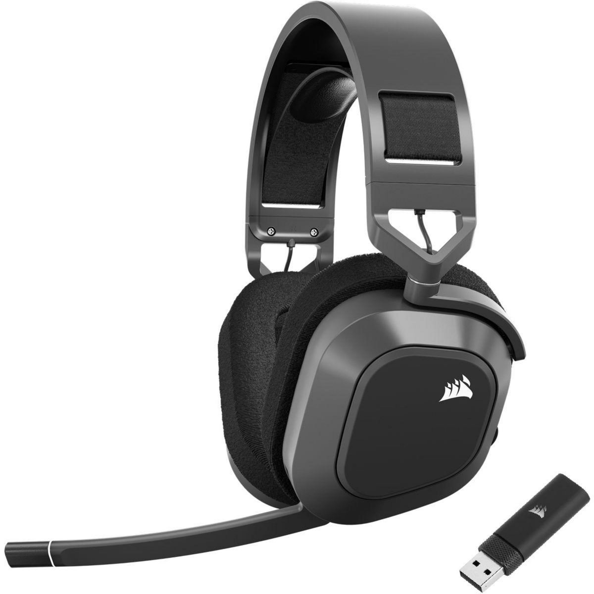 Corsair Casque gamer HS80 MAX Wireless Steel Gray