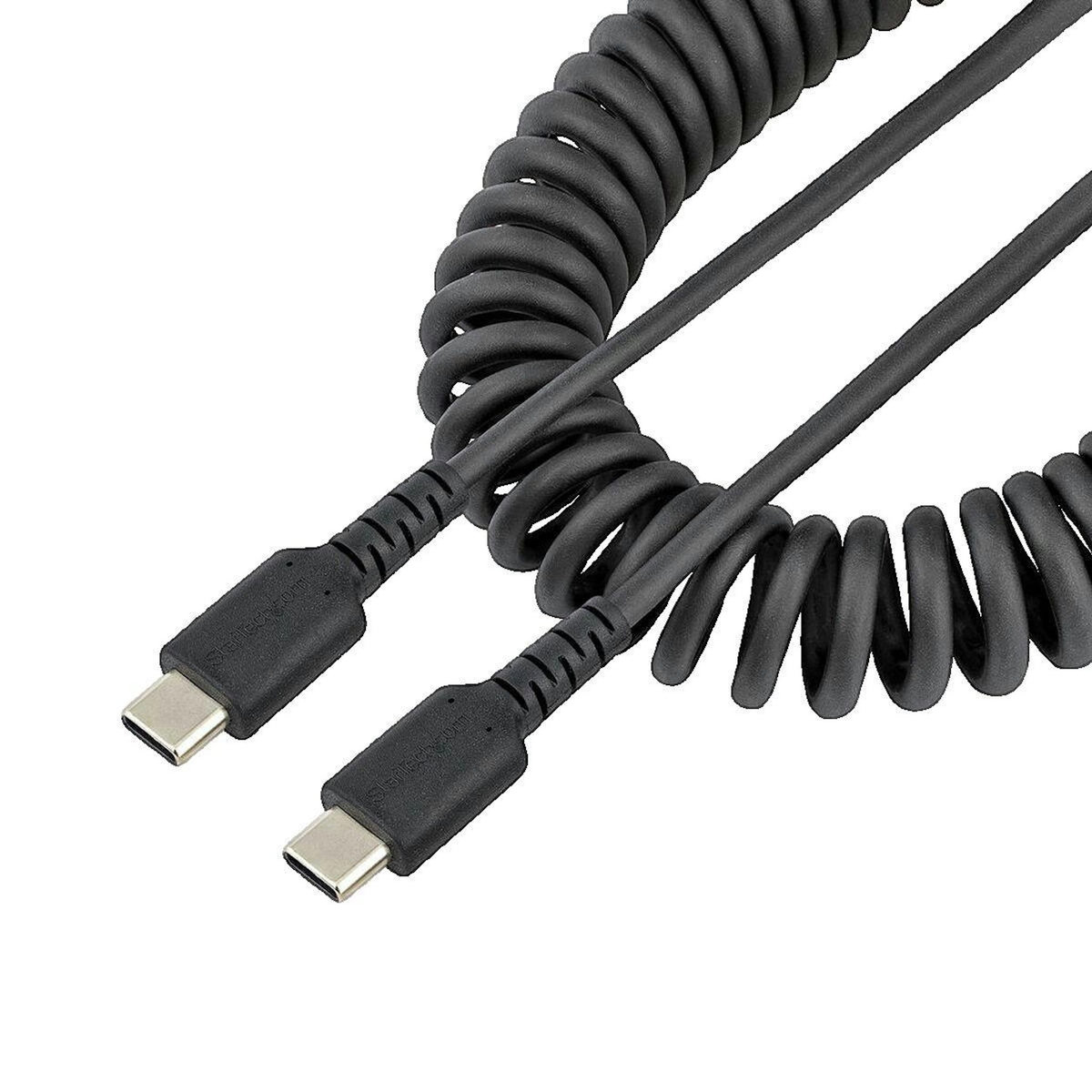 Startech Câble USB spiralé Startech R2CCC-50C-USB-CABLE 50 cm noir