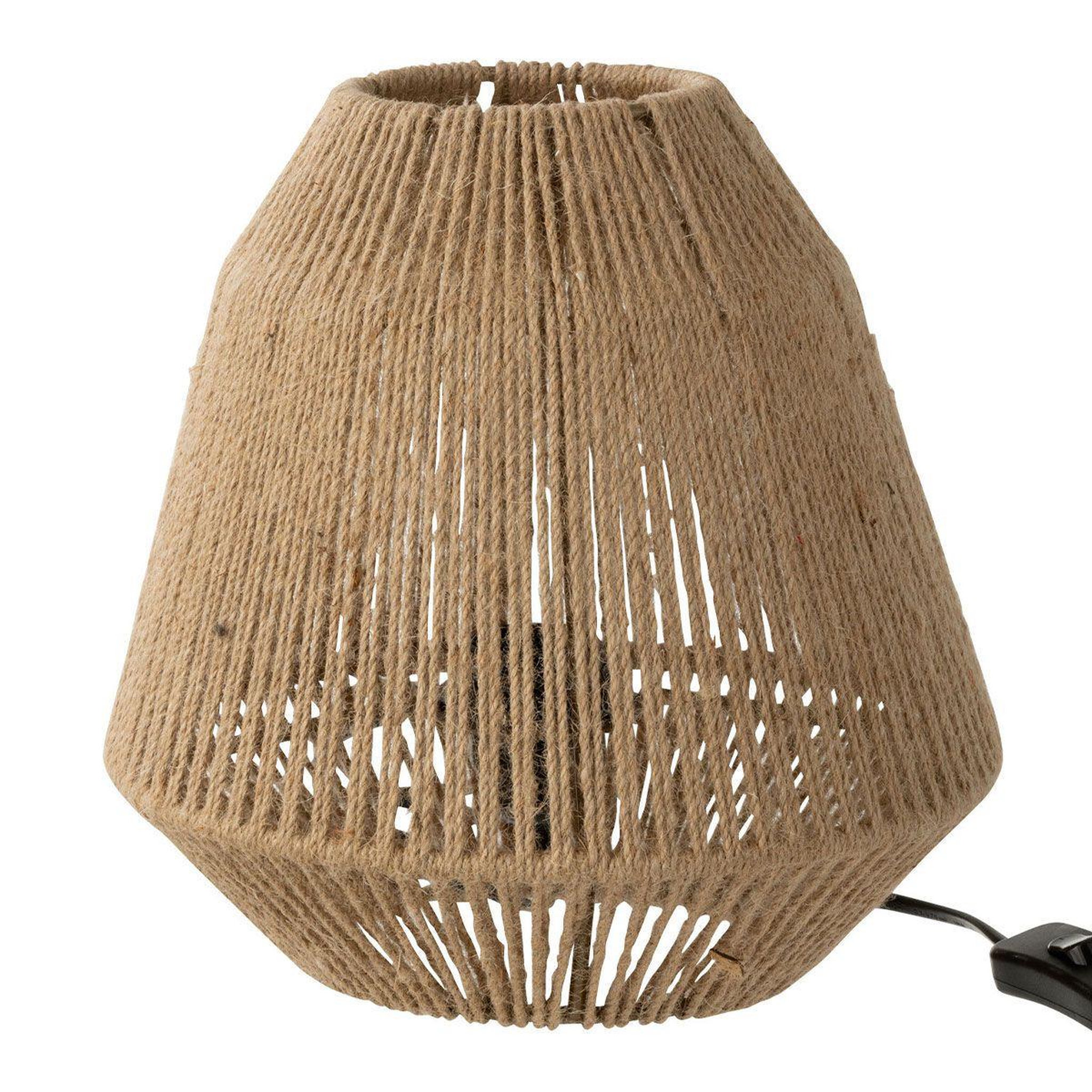 J-LINE Lampe à poser en jute  tina  26cm naturel