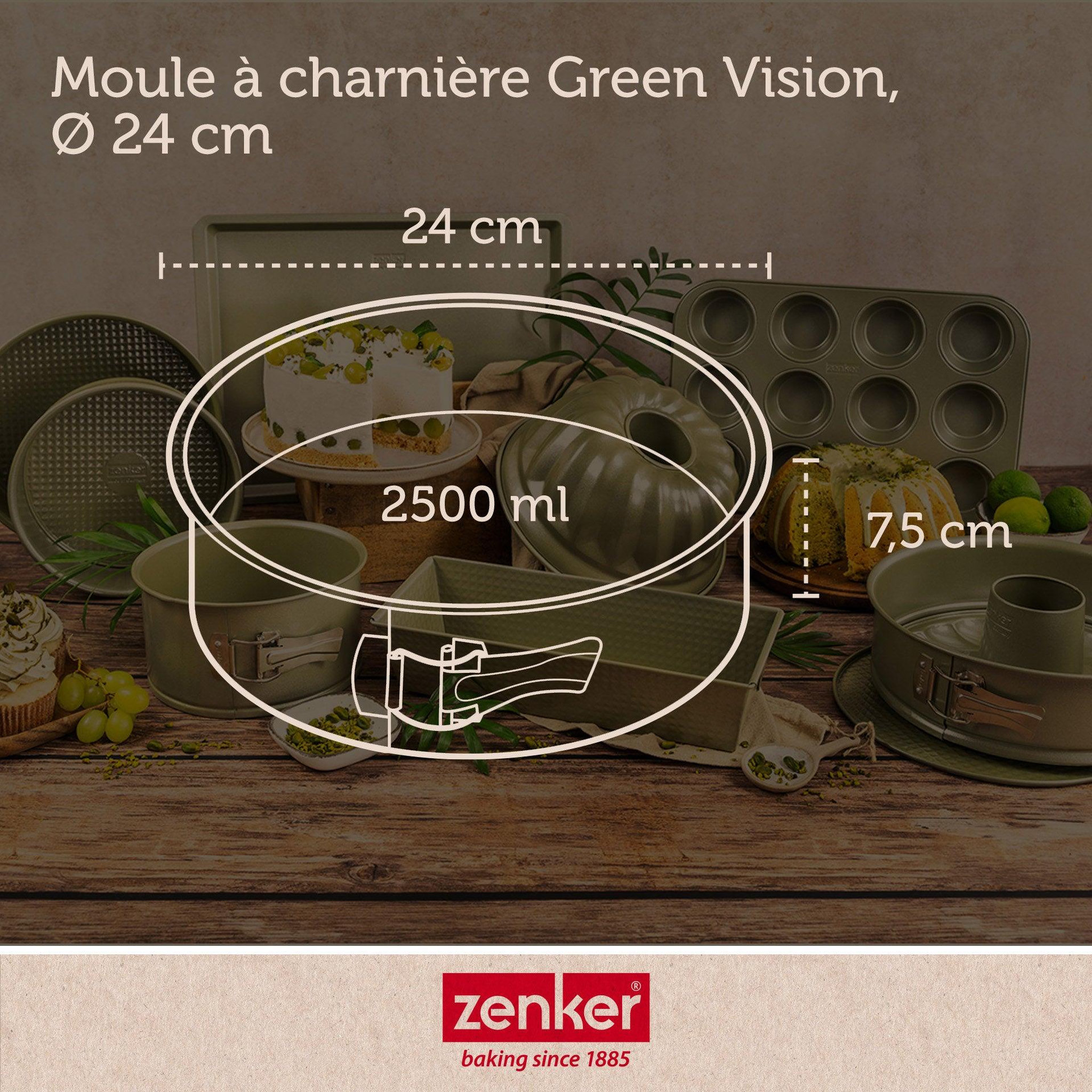 Voir la diapositive 3 : ZENKER Set de 4 ustensiles de pâtisserie moule à manqué 2 bols et spatule zenker green vision