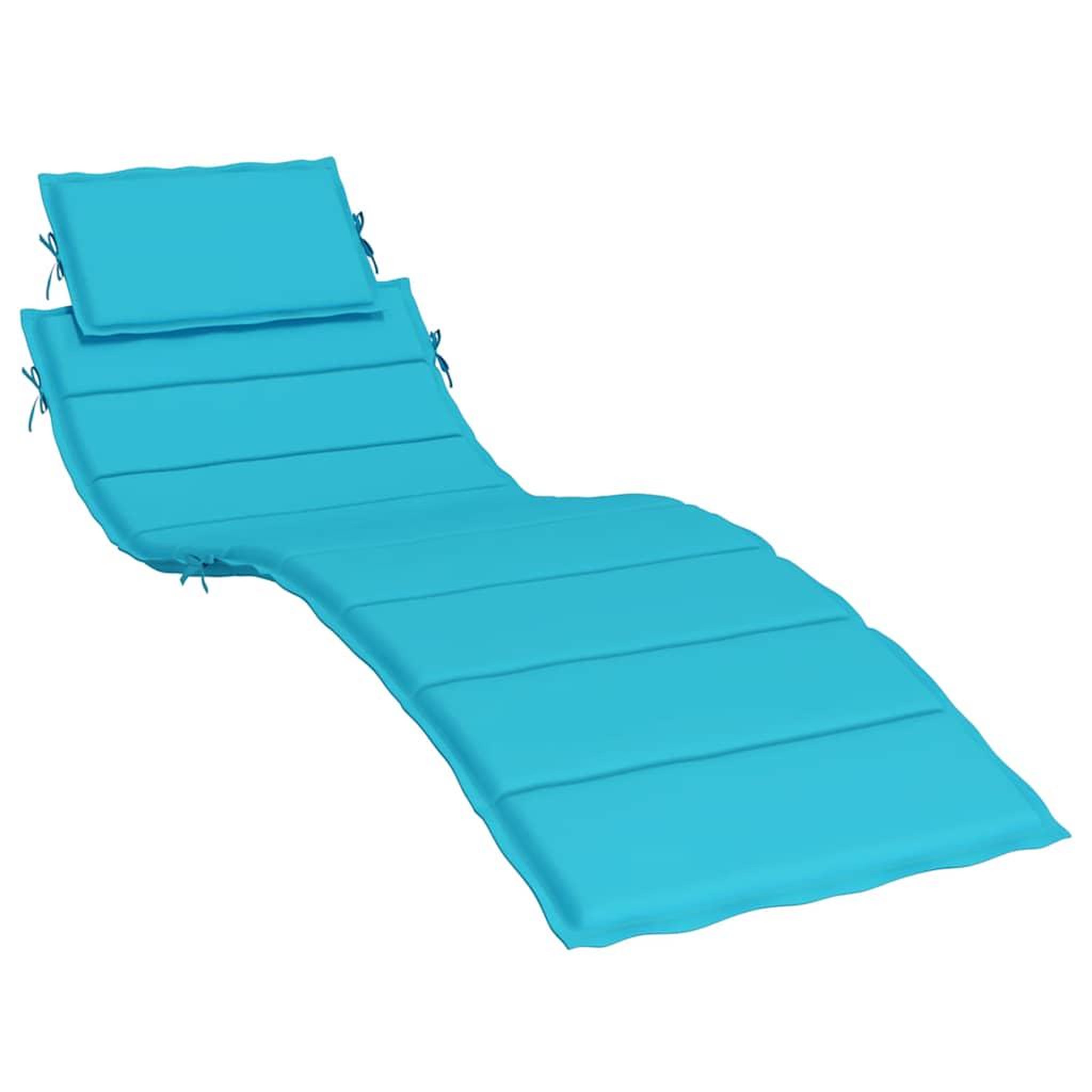 Voir la diapositive 2 : VIDAXL Coussin de chaise longue turquoise tissu oxford