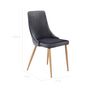 Voir la diapositive 4 : Rendez vous déco Lot de 2 chaises en velours gris - Vinni