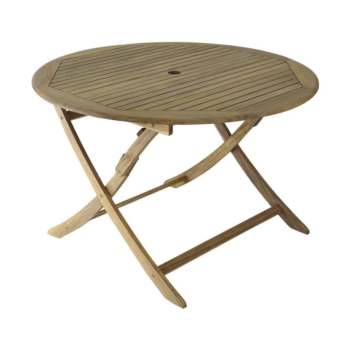 Proloisirs Table pliante - SOPHIE - Acacia FSC 100% - Ø120 cm