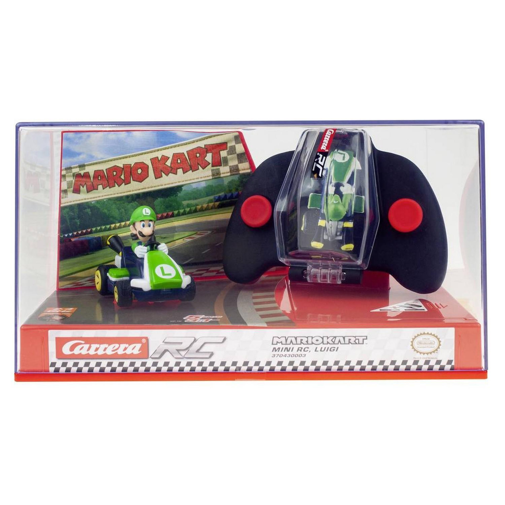 Voir la diapositive 1 : Carrera Voiture télécommandée : Luigi - Mario Kart Mini RC