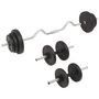 Voir la diapositive 2 : VIDAXL Ensemble d haltères et barres d haltères 30 kg