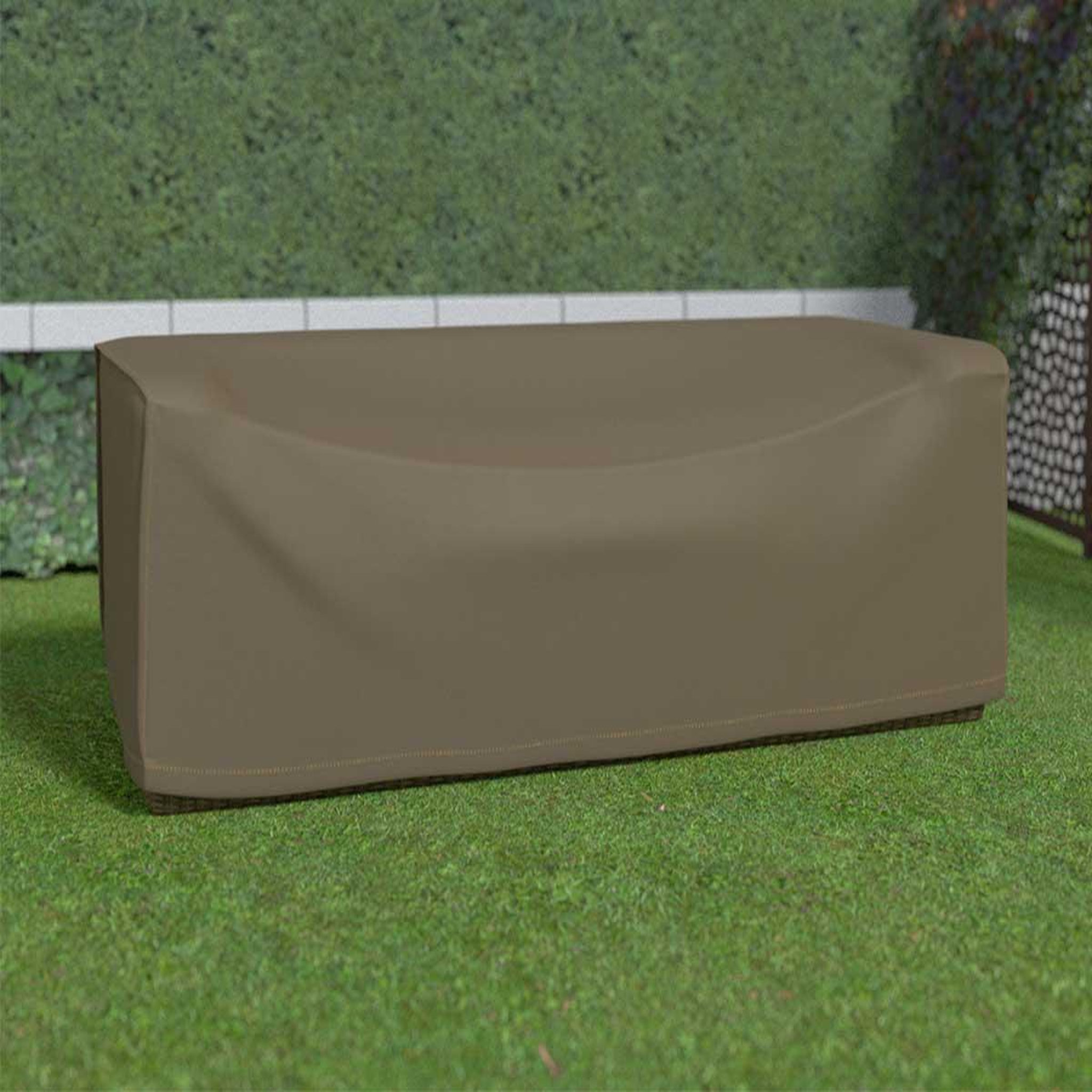 Voir la diapositive 2 : Nortene Housse de protection pour canapé 3 places covertop - taupe - 230 x 100 x 70 cm