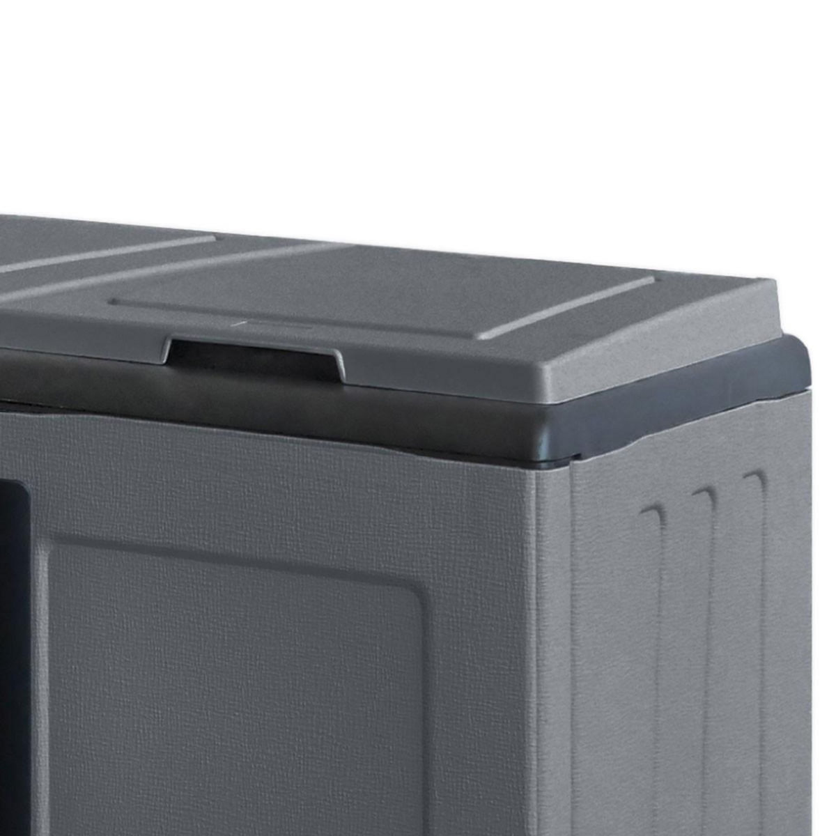 INTEC Poubelles de tri Selectif 2 Sacs Meuble mi- hauteur Dim 68 x 37 x 84cm 2 Anneaux de support de sac 2 Portes INTEC