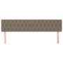 Voir la diapositive 3 : VIDAXL Tetes de lit 2 pcs Taupe 100x7x78/88 cm Tissu