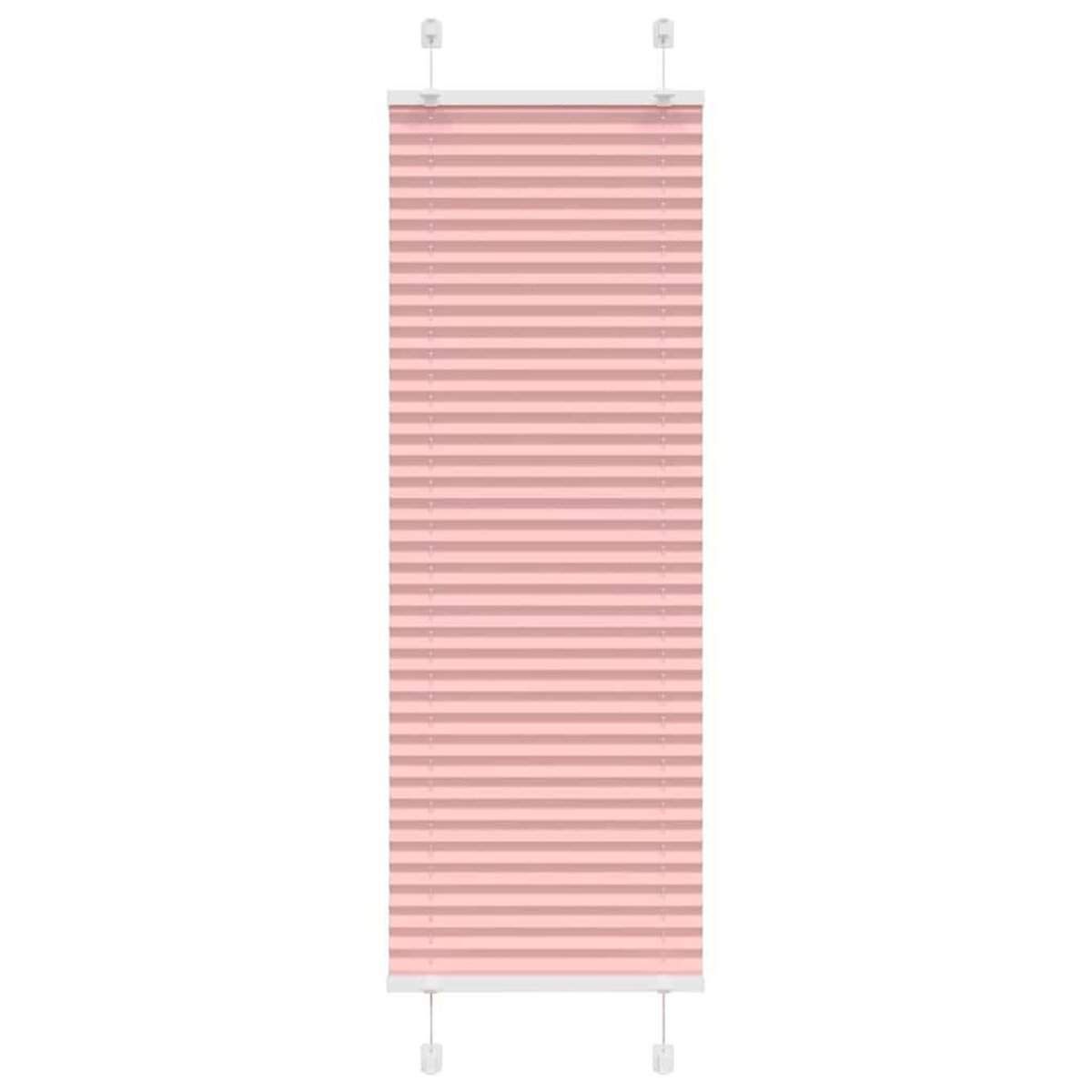 VIDAXL Store plisse rose 40x100 cm largeur du tissu 39,4 cm polyester