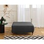 Voir la diapositive 2 : BEST MOBILIER Cristal - pouf modulable - 95 cm - en velours côtelé