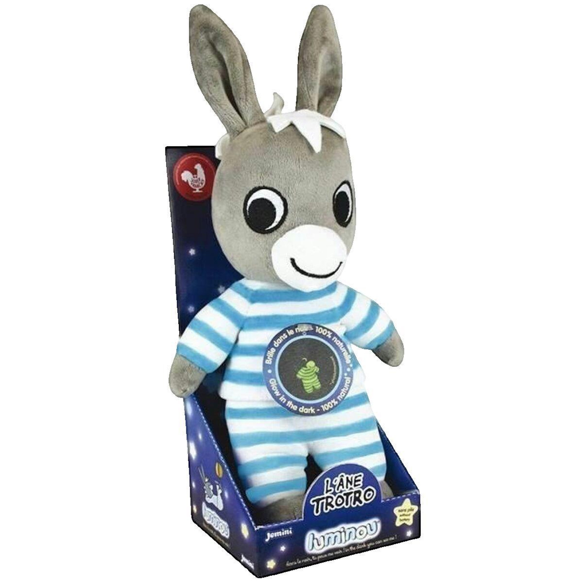 Voir la diapositive 2 : JEMINI Doudou jemini peluche lumineuse TROTRO