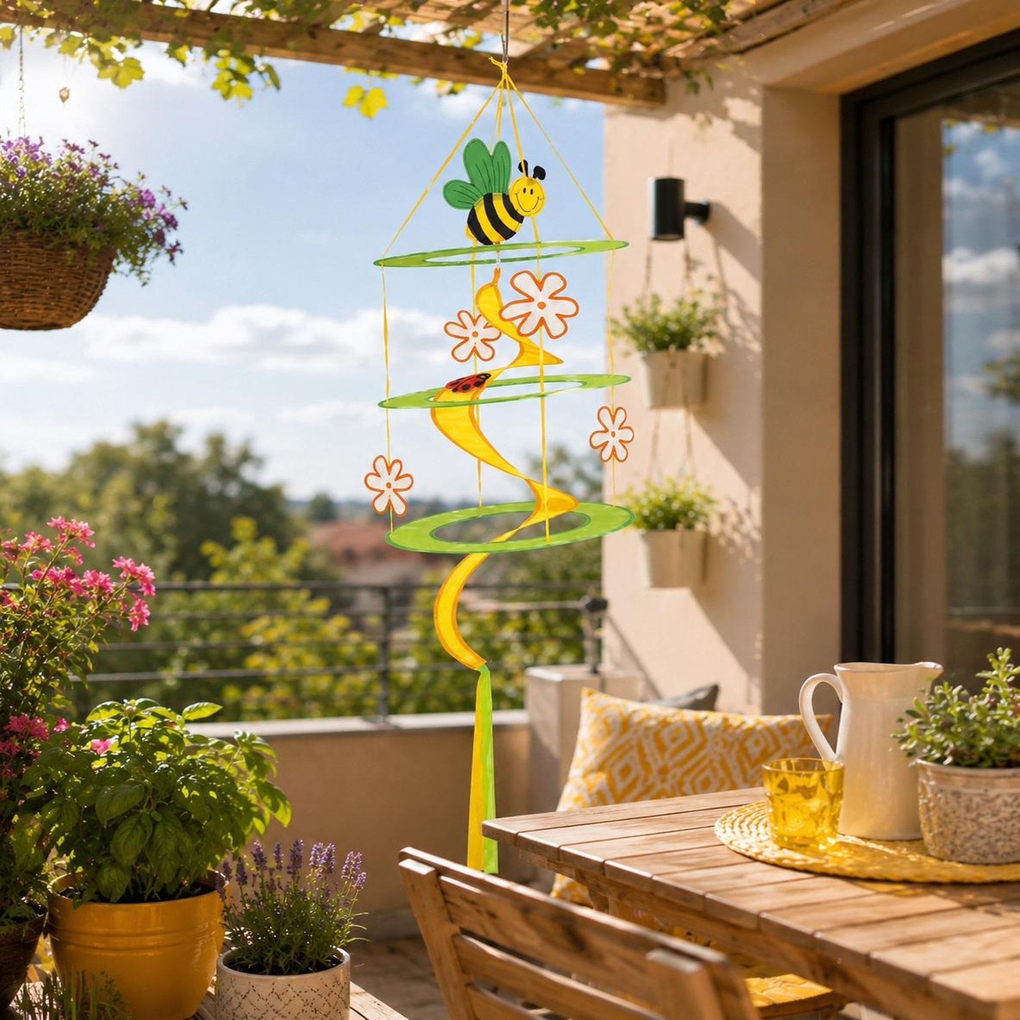 Voir la diapositive 3 : Eden Spirale a vent abeille design et moderne