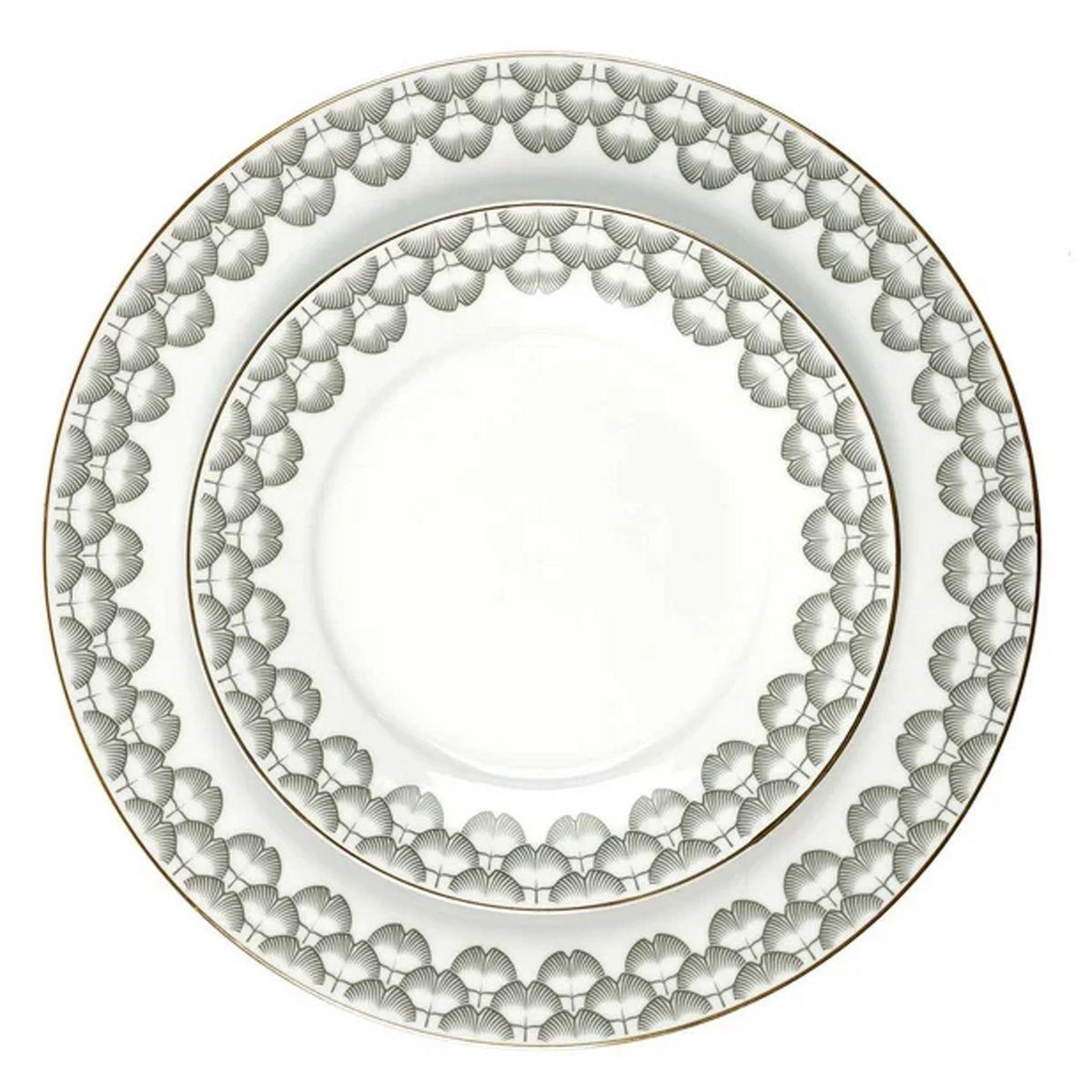 The Home Deco Factory Service de table 12 pièces  ginkolo  27cm blanc