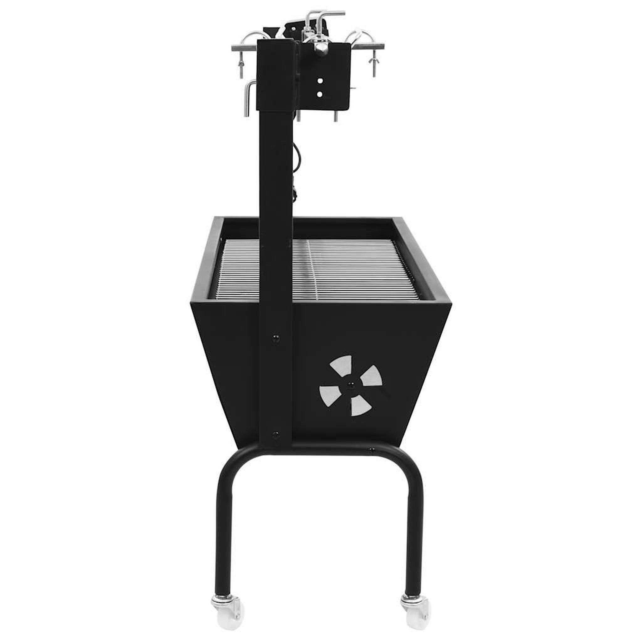 Voir la diapositive 3 : VIDAXL Rotissoire pour barbecue electrique Acier inoxydable
