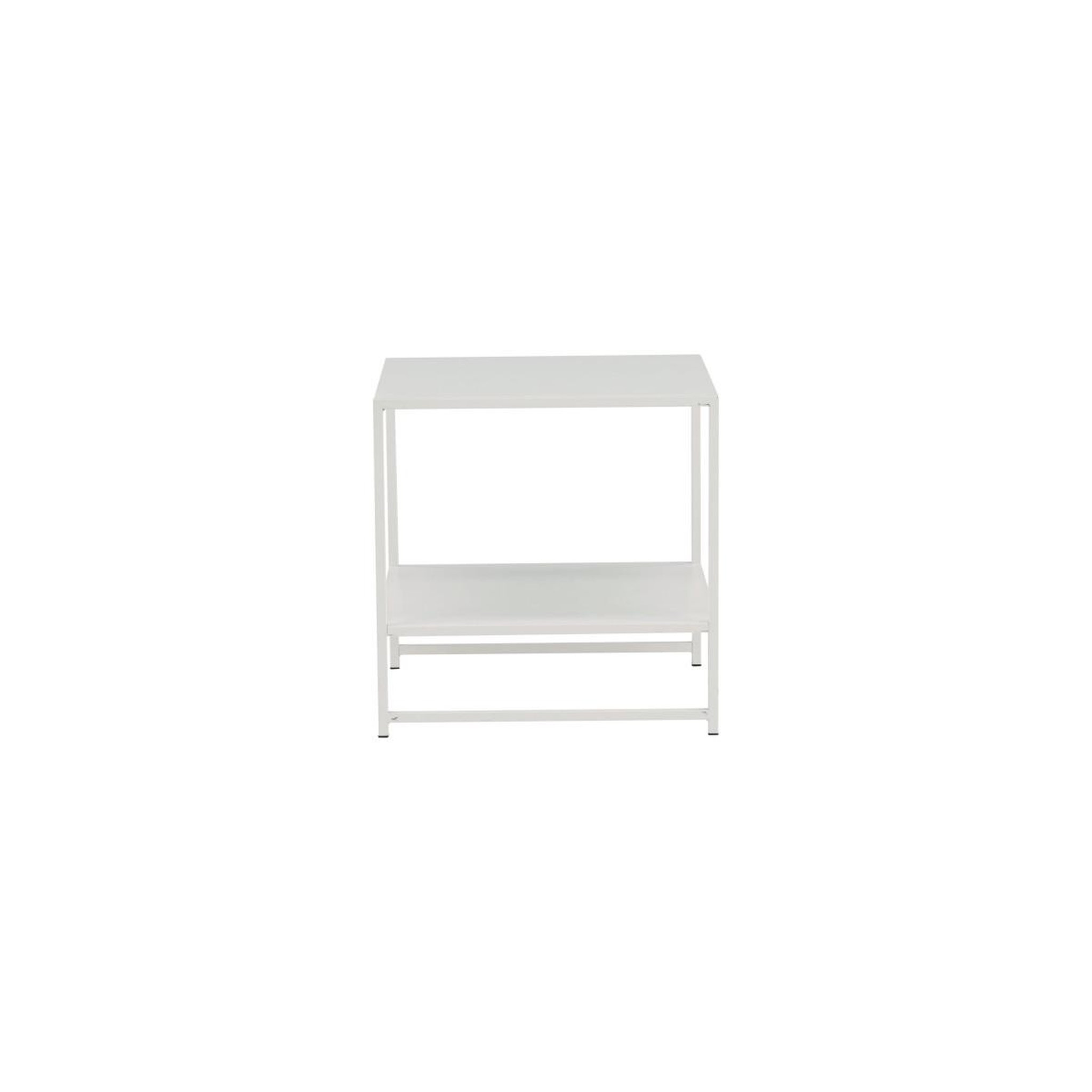 Voir la diapositive 5 : Paris Prix Table d'appoint avec étagère  staal  50cm blanc