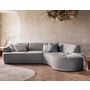 Voir la diapositive 6 : BEST MOBILIER Siena - canapé d'angle droit - 5 places - en tissu