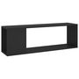 Voir la diapositive 2 : VIDAXL Meuble TV Noir 100x24x32 cm Bois d'ingenierie