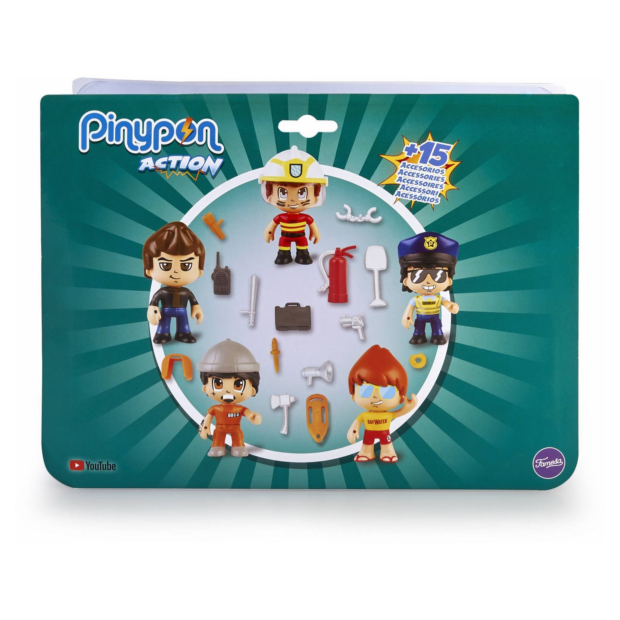 Voir la diapositive 3 : Lot de 5 figurines Pinypon Action